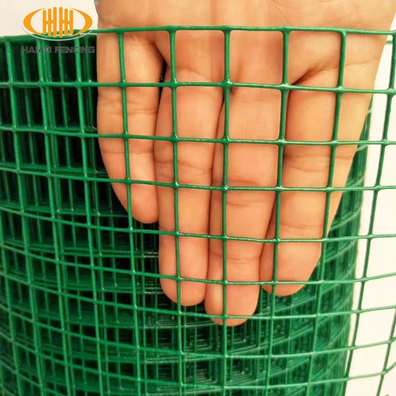 Ready to ship 2m x 18m roll 1/2inch  pvc coated gi welded iron wire mesh india prices