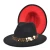 Import Red Bottom Solid Color Custom Handmade Vintage Elegant Australian 100% Wool Hard Flat Wide Brim Felt Fedora Hats from China