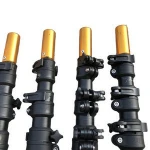 Reinforced high strength hard custom carbon fiber extension ski pole
