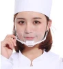 Restaurant transparent anti drool kitchen Clear Plastic Face Maskup Transparent for catering purposes