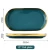 Import Retro Emerald Green and Gold Nordic Ceramic Tableware for Wedding Venue Event Party Reception Luxury Porcelain Dinnerware Set from China