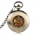 Import Retro Luxury Wood Circle Fob Pocket Watch Unisex Mechanical Hand-winding Roman numerals Necklace from China