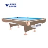 Retro style solid wood with high quality rubber pocket  pool billiards table for sale