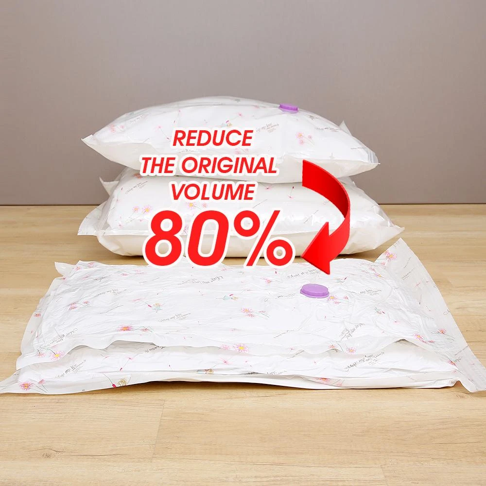 Roll up Space Saver Vacuum Bags Factory Supplier Eco-friendly Compression Clothes Storage Travel for Vaccum Compressed Bag PA+PE