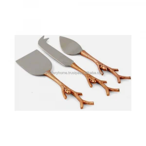 Rose Gold Stainless Steel Luxury Cutlery Set Royal Handmade  Hammerd Handle Western Style Tableware Rose Gold Cutlery Set