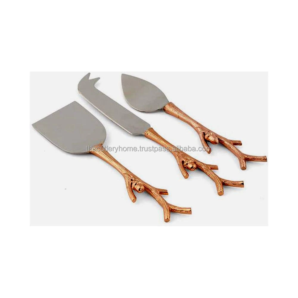 Rose Gold Stainless Steel Luxury Cutlery Set Royal Handmade  Hammerd Handle Western Style Tableware Rose Gold Cutlery Set
