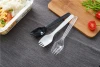 Round edges and corners PS material anti-scratch plastic fork spoon for Fruits Cake