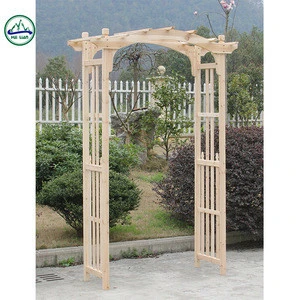 Rustic and elegant style garden wooden arch design for sale