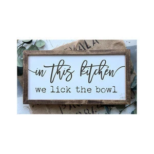 Rustic Kitchen Fixer Upper Sign | Framed Sign | Home Decor | SS-39