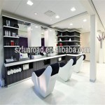 Salon and beauty display stand in salon showroom store with high end quality
