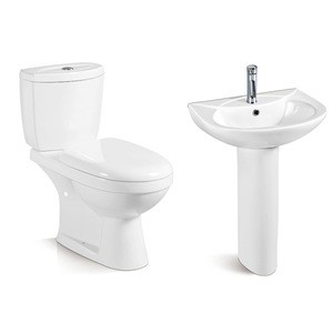 Sanitary wares water closet blue pink color wc toilets bowl pedestal basin set washdown two piece nigeria twyford ghana toilet