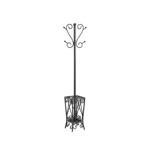 Scrolled Coat Rack and Umbrella Stand