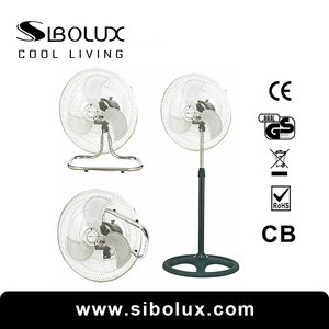 Sibolux 18inch 3 in 1 VENTILADOR DE PIE 45CM industrial fan wall and pedestal High Velocity Floor Fan