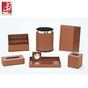 Sijin leather collections, leather notepad holder for hotel