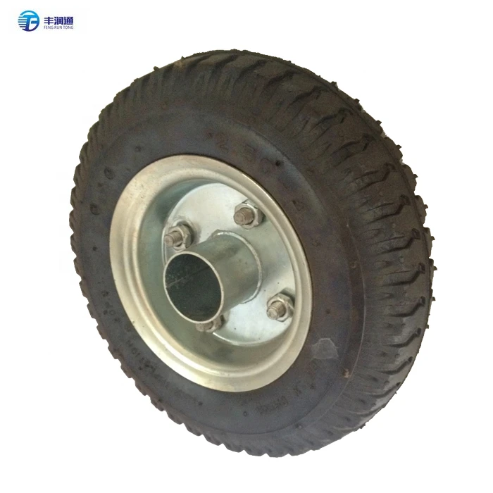 Small pneumatic rubber tires plastic rim wheels  caster wheels