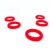 Import Small size Silicone products Hollow circle shape red colors rubber ring factory school Office Supplies from China