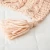 Soft Comfy Knit Chunky Cable Blanket with Tassels