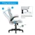 Import SOHO Office Furniture Adjustable Ergonomic Swivel PU Leather Executive Desk Chair with Padded Armrests High Back Office Chair from China