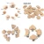 Import Solid Spacer Beads for Crafts Beech Wooden Teething Beads For DIY Handmade Pacifier Clip Baby Teether Play from China