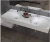 Import solid surface artificial stone marble white and concrete color bathroom above under basin sink from China