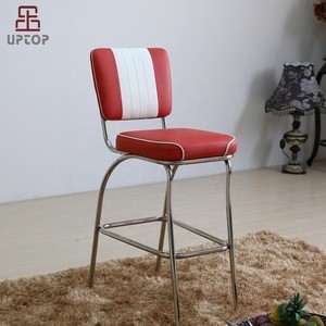 (SP-BS424R) Popular vintage American style bar stool cafe used high  chair