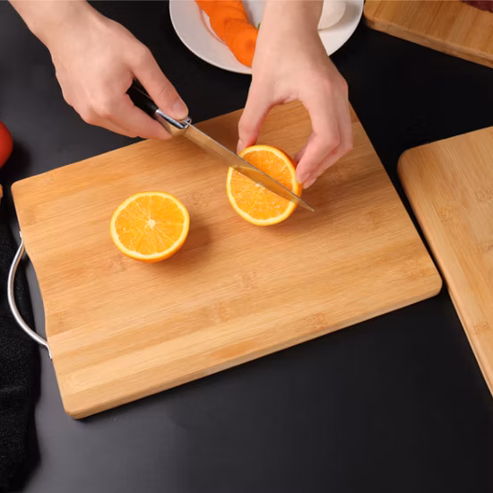 Stylish Bacteriostat Healthy Bamboo Cutting Board 30cm for Kitchen
