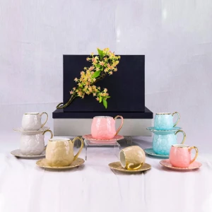 Special Hot Selling Modern Buble Tea Cup And Saucer Set