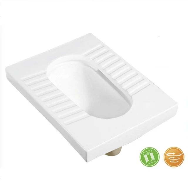 SQ006 Bathroom Good Sanitary Ware Accessories Ceramic Squat Pan With White Color