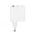 Import Square White Euro Plug USB Wall Charger With Type C And LED High Quality 5V 2A 3A Adapter from China