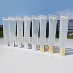 Squeeze tube Plimping lipgloss custom low MOQ mint candy strawberry flavor lip gloss private label