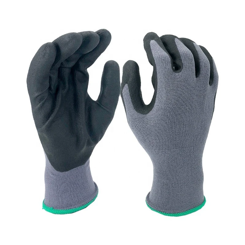 SRSAFETY  15 Gauge Water Slip-resistance CE 4121X Foam Nitrile Woking Glove