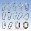 Stainless Steel 316 Spring hook(Snap Hook) with threaded bush of safety stop and round thimble eye 120x11mm