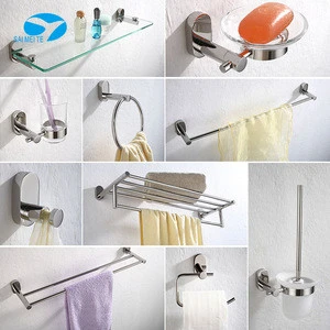 stainless steel bathroom accessories wall mounted toilet brush holder