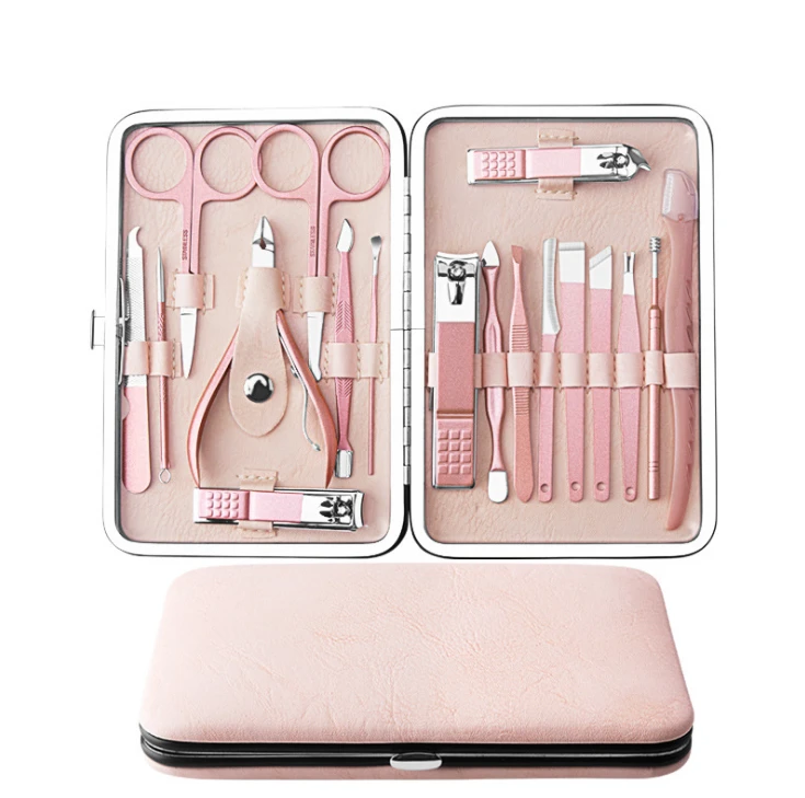 Stainless steel manicure 18-piece manicure pedicure nail clipper nail manicure set