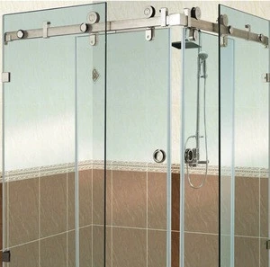 Stainless steel  shower room accessory for sliding glass door