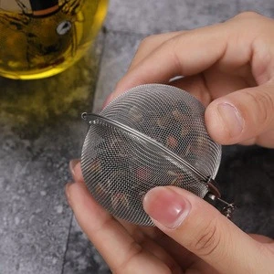 Stainless steel Spice Mesh Ball Strainer/ Locking Spice Tea or coffee Infuser Ball