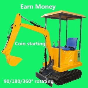 steel no move hydraulic electric children excavator toys with safety seats for kids other amusement park products