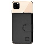 Stick On Leather Cell Phone ID Credit Card Holder with RFID Wallet Protection for Smartphones and Cases