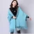Import Stock women winter shawl scarf two sides plaid blanket poncho with sleeves from China