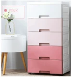 Storage wardrobe cabinet baby drawer organizers with wheel