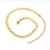 Import stylish ladies new stainless steel 18k gold fish bone choker gold necklace from China
