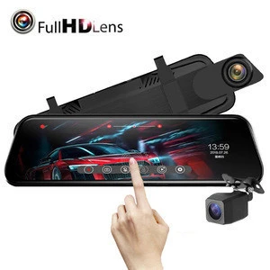 Supplier Wholesale RERAND Auto Camera Car DVR 10 Inch Full Screen Touch Dash Cam With Night Vision Mirror Camera Car