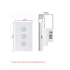 supply amazon  alexa google home AU US Standard Electronic Touch Light Switch Smart WiFi touch Wall Switch