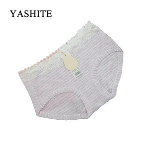 Sweet cute design young girls underwear female striped wholesaler new girl underwear from factory