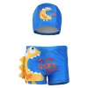 Swim Trunks Boys Swimming Boxer Shorts  Cartoon Boy Swimsuit with swimming cap