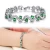 Import SWTR1058 bracelets for women,AAA zircon plated platinum bracelet,Crystal copper bracelet from China
