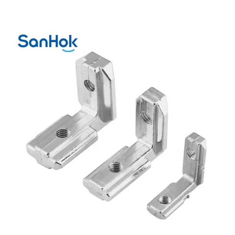 T Slot Aluminum Profile Iron Right Angle Joint Bracket For Corner Connecting