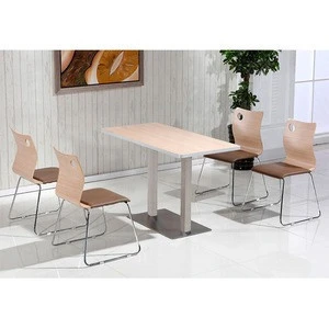 Table and Chair Sets Chair with Soft Cushion Fast Food Restaurant Furniture