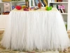 Table Decoration for Weddings Invitation Birthdays Baby Bridal Showers Parties Tulle Table Skirt free shipping WQ19