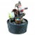 Import tabletop birds waterfall battery operated water fountain animal resin craft from China